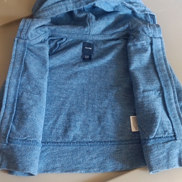 Gap blue-gray zip-up hoodie - Picture 3 of 4